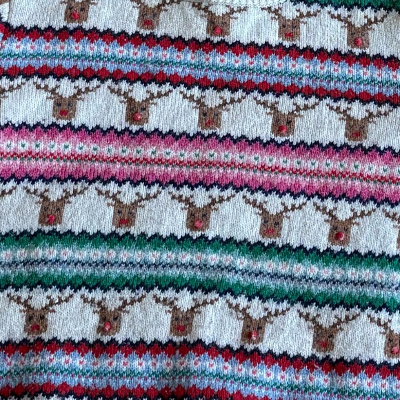 Mini Boden Reindeer Sweater--Size Girls 9-10 - Picture 2 of 2